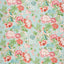 Schumacher Bermuda Blossoms Aqua Wallpaper
