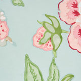 Schumacher Bermuda Blossoms Aqua Wallpaper