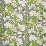 Schumacher Bermuda Blossoms Slate Wallpaper
