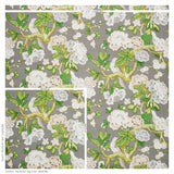 Schumacher Bermuda Blossoms Slate Wallpaper