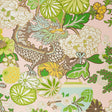 Schumacher Chiang Mai Dragon Blush Wallpaper