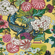 Schumacher Chiang Mai Dragon Yellow Wallpaper