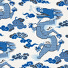 Schumacher Magical Ming Dragon Porcelain Wallpaper