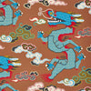Schumacher Magical Ming Dragon Brown Wallpaper