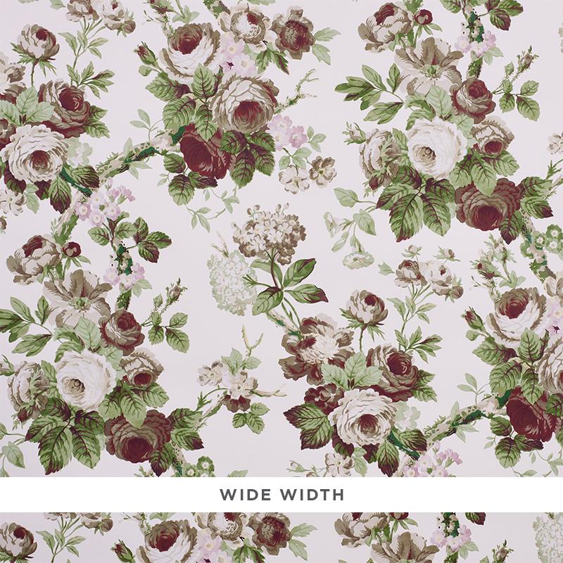 Schumacher Nancy Floral Grisaille Wallpaper