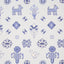 Schumacher Chuska Warp Print Blue Wallpaper