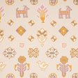 Schumacher Chuska Warp Print Pink & Orange Wallpaper
