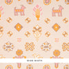 Schumacher Chuska Warp Print Pink & Orange Wallpaper