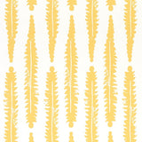 Schumacher Fern Mustard Wallpaper