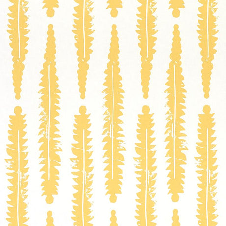 Schumacher Fern Mustard Wallpaper