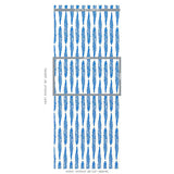 Schumacher Fern Blue Wallpaper