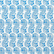 Schumacher Lani Blue Wallpaper