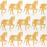 Schumacher Marwari Horse Mustard Wallpaper