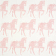 Schumacher Marwari Horse Pink Wallpaper