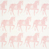 Schumacher Marwari Horse Pink Wallpaper