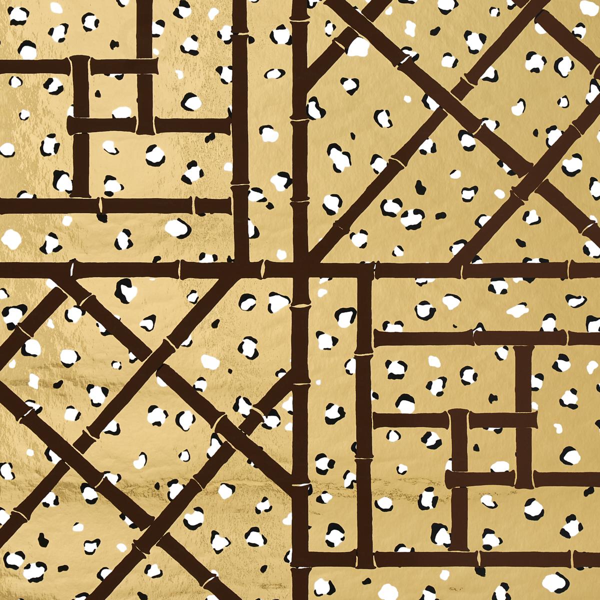 Schumacher Fancy Beast Metallic Glam Gold Wallpaper