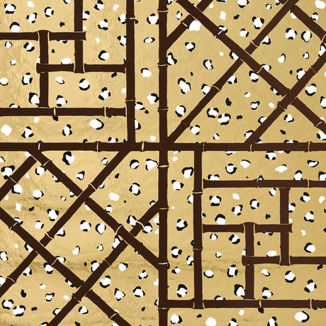 Schumacher Fancy Beast Metallic Glam Gold Wallpaper