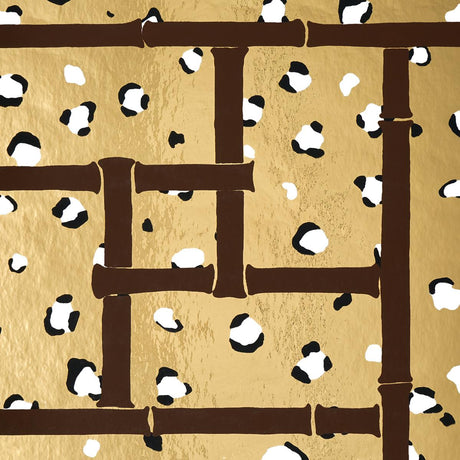 Schumacher Fancy Beast Metallic Glam Gold Wallpaper