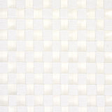 Schumacher Textured Check White Wallpaper