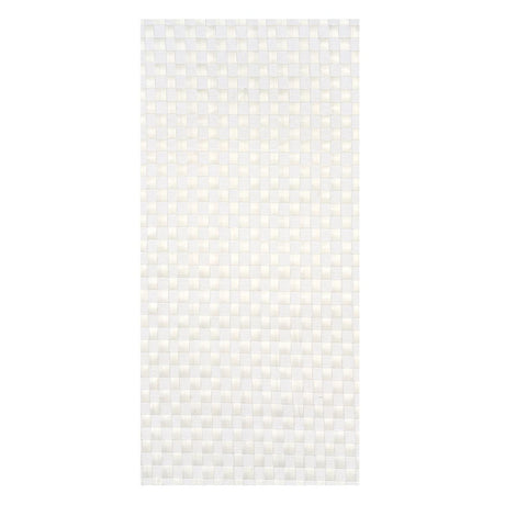 Schumacher Textured Check White Wallpaper