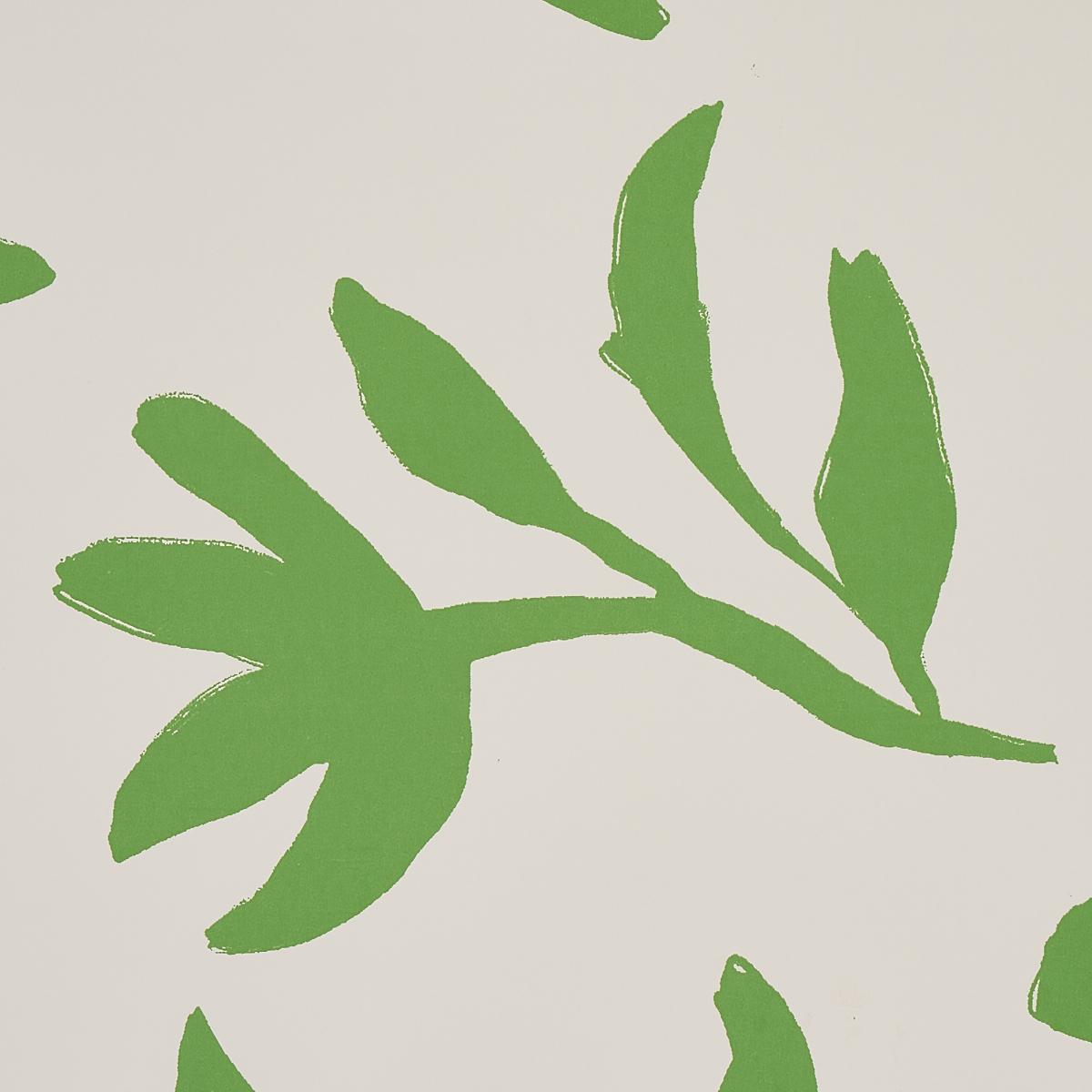 Schumacher Laurel Green Wallpaper