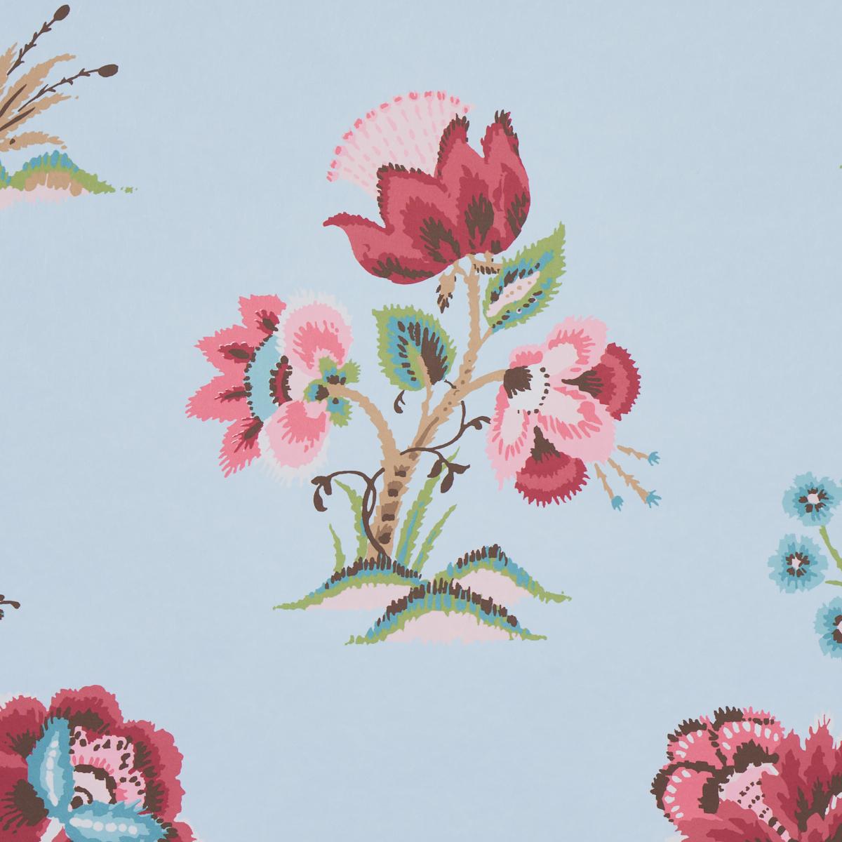 Schumacher Ashford Rose & Sky Wallpaper