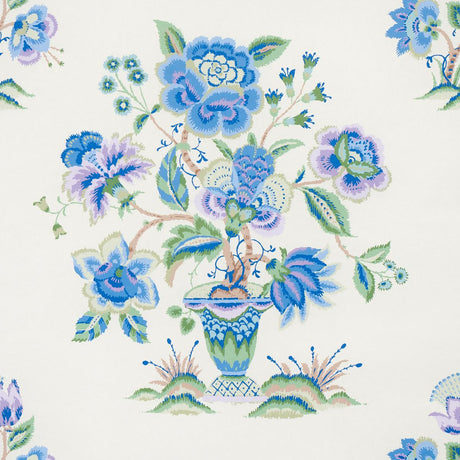 Schumacher Ashford Cornflower & Lilac Wallpaper