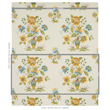 Schumacher Ashford Ochre & Sky Wallpaper