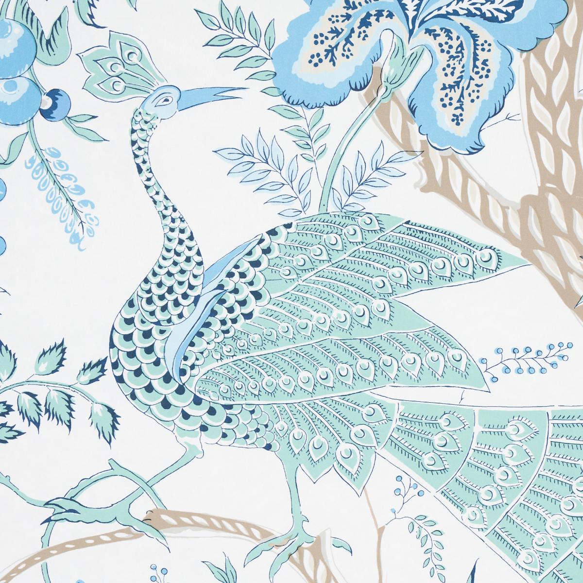 Schumacher Aveline Seaglass Wallpaper