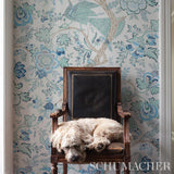 Schumacher Aveline Seaglass Wallpaper
