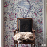 Schumacher Aveline Lilac Wallpaper