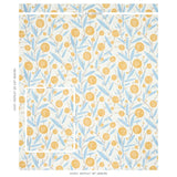 Schumacher Mirabelle Yellow & Sky Wallpaper