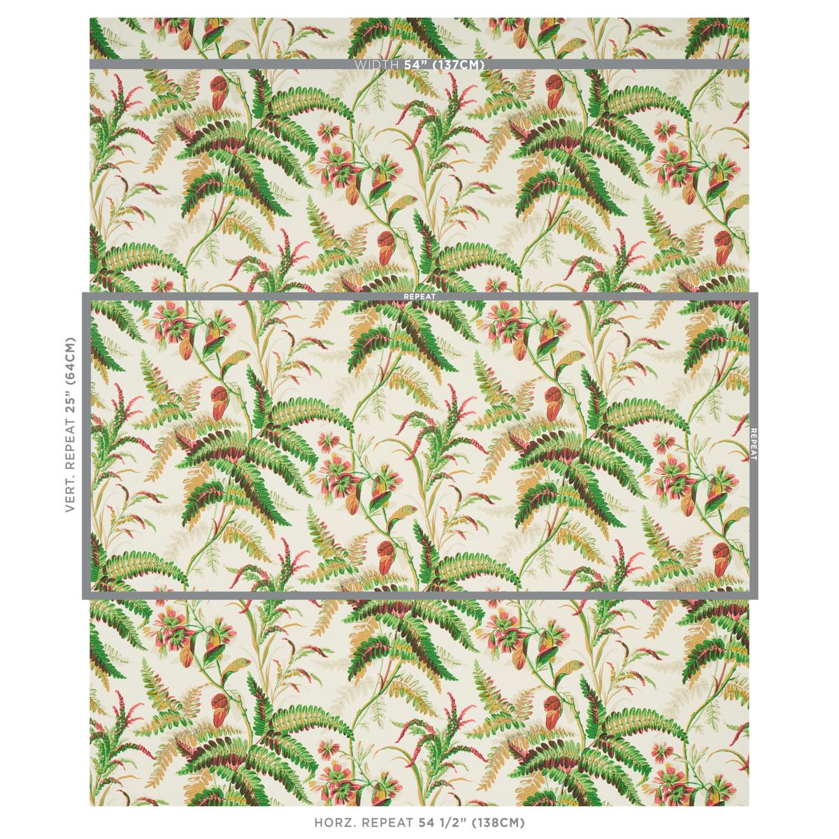 Schumacher Myers Fern Document Wallpaper