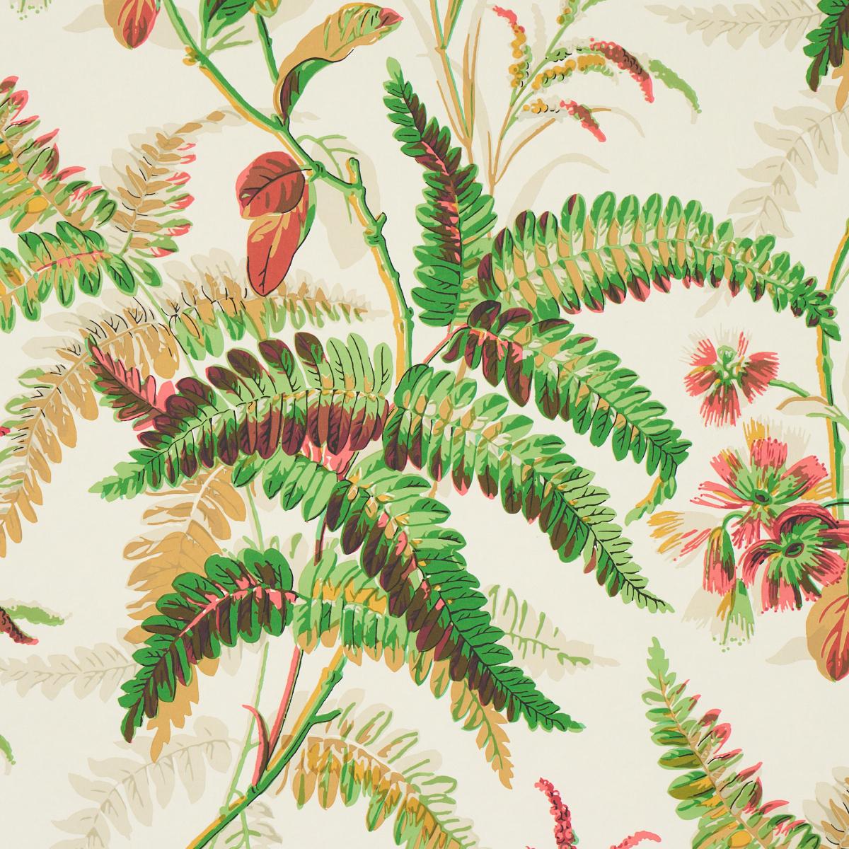 Schumacher Myers Fern Document Wallpaper