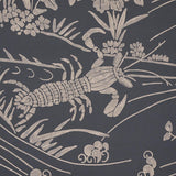 Schumacher Sea Garden Charcoal Wallpaper