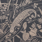 Schumacher Sea Garden Charcoal Wallpaper