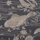 Schumacher Sea Garden Charcoal Wallpaper