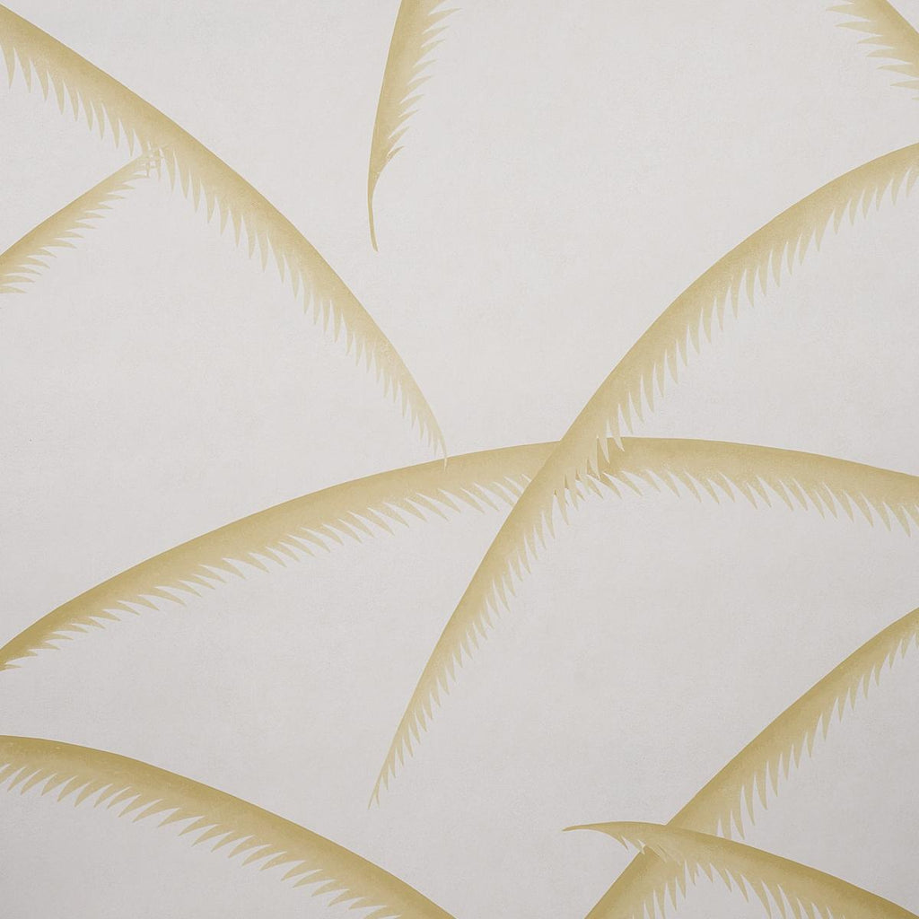 Schumacher Deco Palms Gold Wallpaper