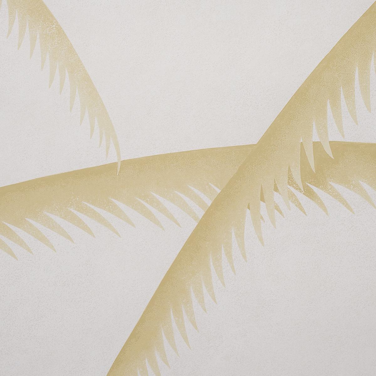 Schumacher Deco Palms Gold Wallpaper