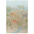 Schumacher Finches Jungle Panel Set Parchment Wallpaper