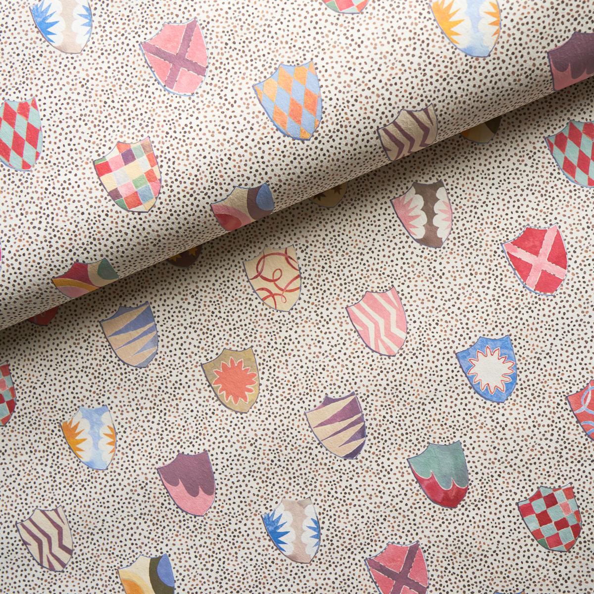 Schumacher Heraldic Sprezzatura Wallpaper