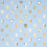 Schumacher Heraldic Oxford Blue Wallpaper