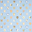 Schumacher Heraldic Oxford Blue Wallpaper