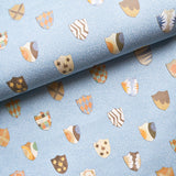 Schumacher Heraldic Oxford Blue Wallpaper