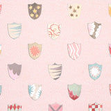 Schumacher Heraldic Pink Wallpaper