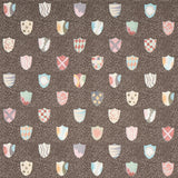 Schumacher Heraldic Brown Wallpaper