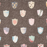 Schumacher Heraldic Brown Wallpaper