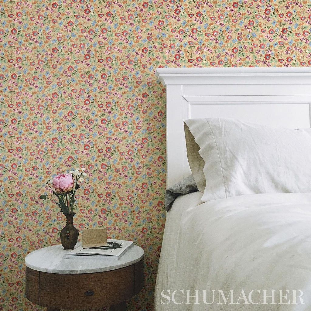 Schumacher Calico Giverny Wallpaper