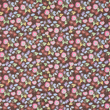 Schumacher Calico Multi On Brown Wallpaper