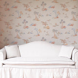 Schumacher Valletta Moonstone Wallpaper